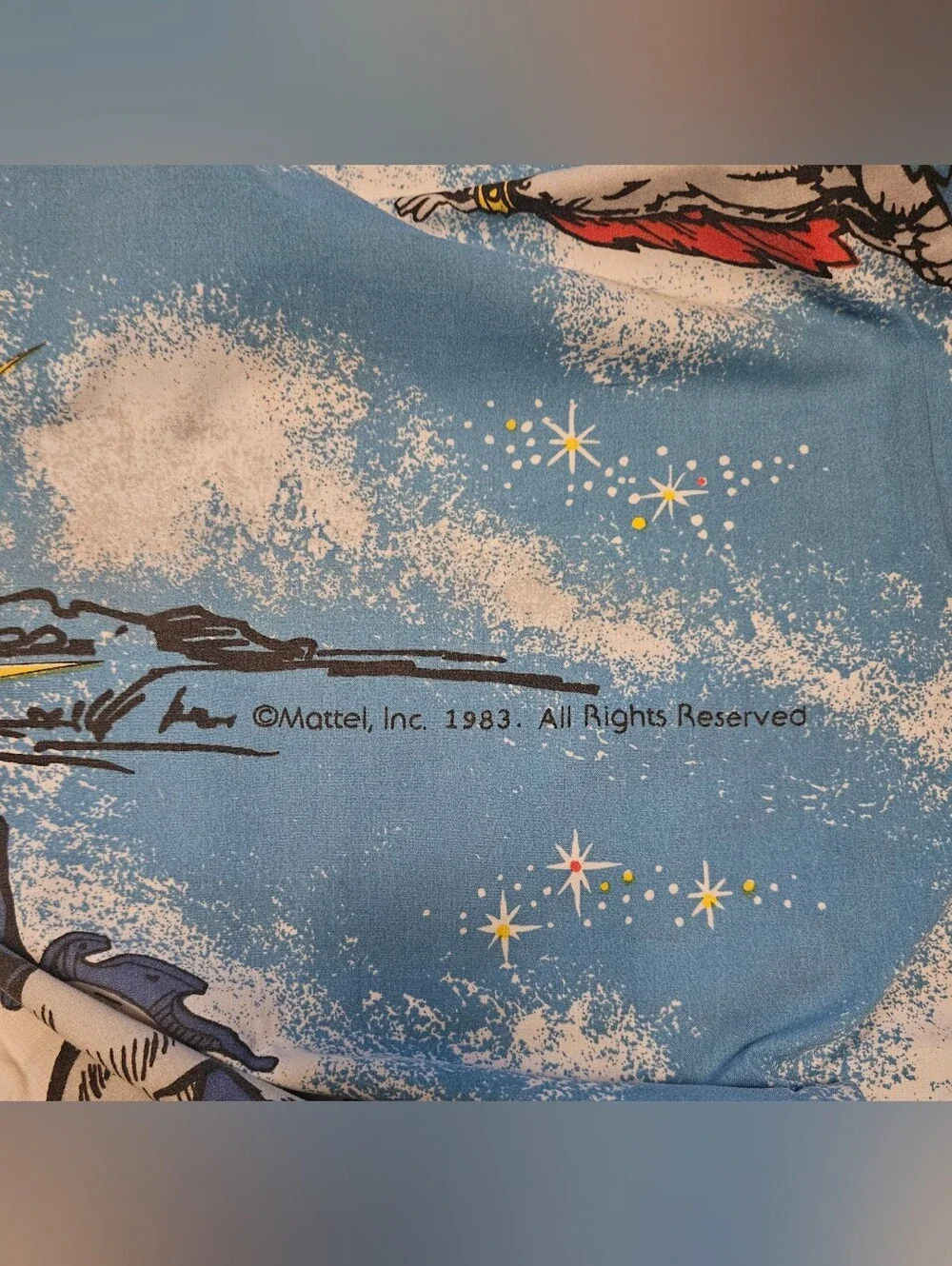 Vintage 1983 MOTU He Man Skeletor Masters Of The Universe Twin Fitted Sheet